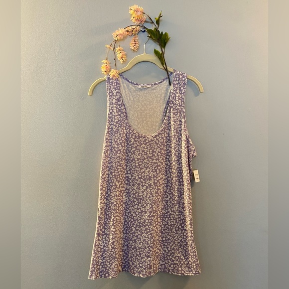NWT Purple floral tank top - Picture 1 of 6